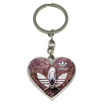 Promotional Metal Heart Keychain 40x90 mm - Thumbnail