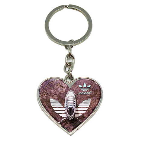 Promotional Metal Heart Keychain 40x90 mm