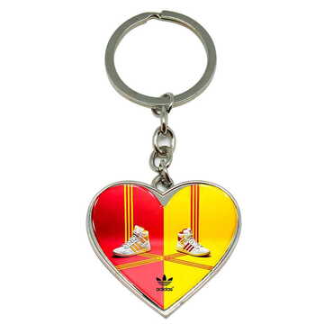 Promotional Metal Heart Keychain 40x90 mm - Thumbnail