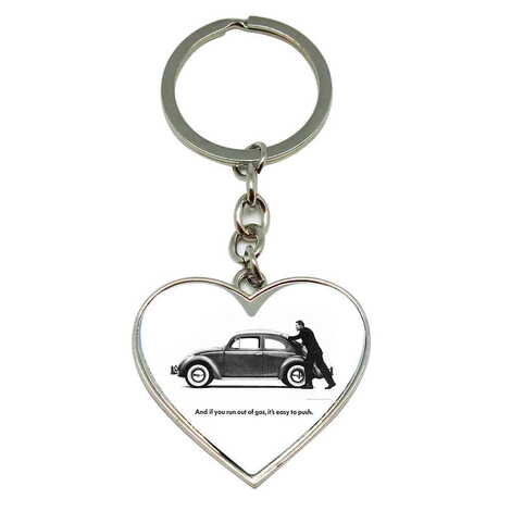 Promotional Metal Heart Keychain 40x90 mm