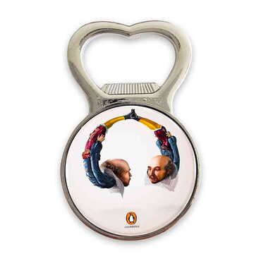 Promotional Metal Magnetic Small Round Opener 38x60 mm - Thumbnail