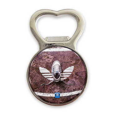 Promotional Metal Magnetic Small Round Opener 38x60 mm - Thumbnail