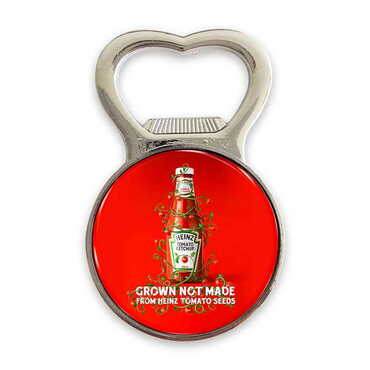 Promotional Metal Magnetic Small Round Opener 38x60 mm - Thumbnail