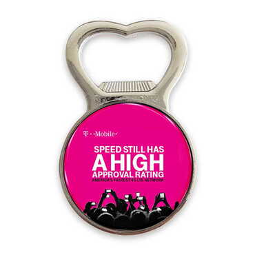 Promotional Metal Magnetic Small Round Opener 38x60 mm - Thumbnail