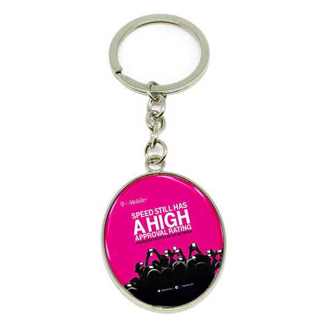 Promotional Metal Oval Keychain 35x105 mm