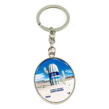 Promotional Metal Oval Keychain 35x105 mm - Thumbnail