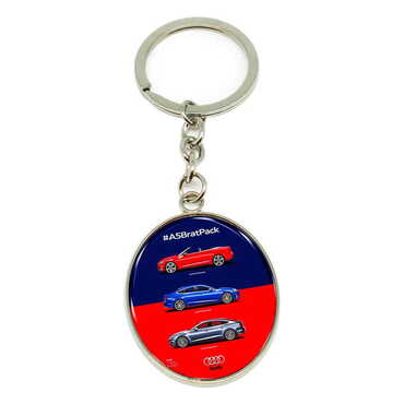 Promotional Metal Oval Keychain 35x105 mm - Thumbnail