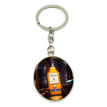 Promotional Metal Oval Keychain 35x105 mm - Thumbnail