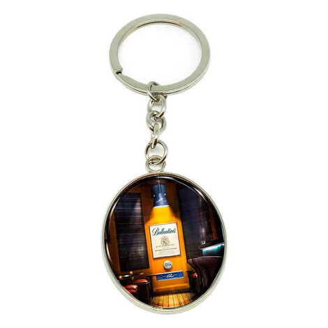 Promotional Metal Oval Keychain 35x105 mm