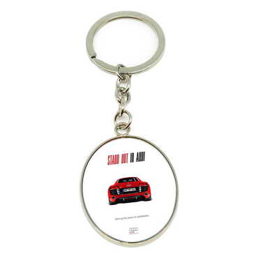 Promotional Metal Oval Keychain 35x105 mm - Thumbnail