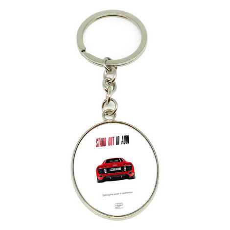 Promotional Metal Oval Keychain 35x105 mm