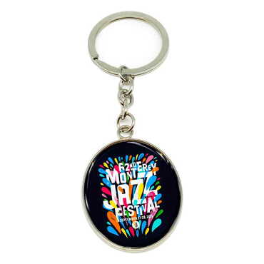 Promotional Metal Oval Keychain 35x105 mm - Thumbnail