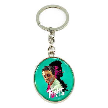 Promotional Metal Oval Keychain 35x105 mm - Thumbnail