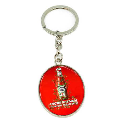 Promotional Metal Oval Keychain 35x105 mm