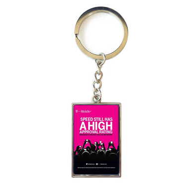 Promotional Metal Rectangle Keychain 30x100 mm - Thumbnail