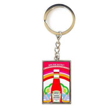 Promotional Metal Rectangle Keychain 30x100 mm - Thumbnail