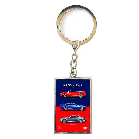 Promotional Metal Rectangle Keychain 30x100 mm