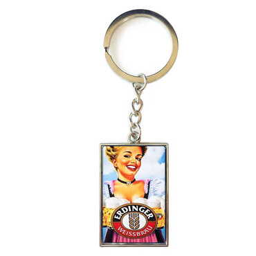 Promotional Metal Rectangle Keychain 30x100 mm - Thumbnail