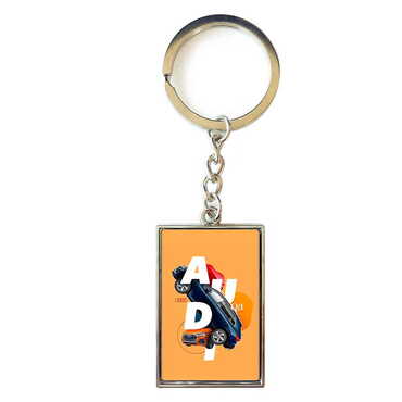 Promotional Metal Rectangle Keychain 30x100 mm - Thumbnail