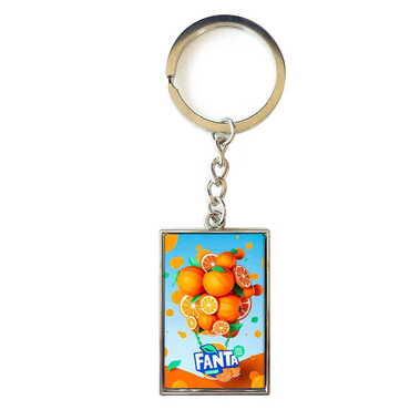 Promotional Metal Rectangle Keychain 30x100 mm - Thumbnail