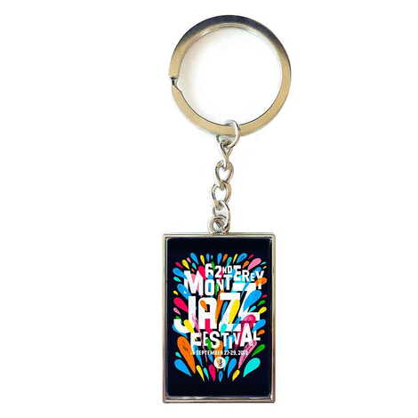 Promotional Metal Rectangle Keychain 30x100 mm