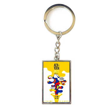 Promotional Metal Rectangle Keychain 30x100 mm - Thumbnail