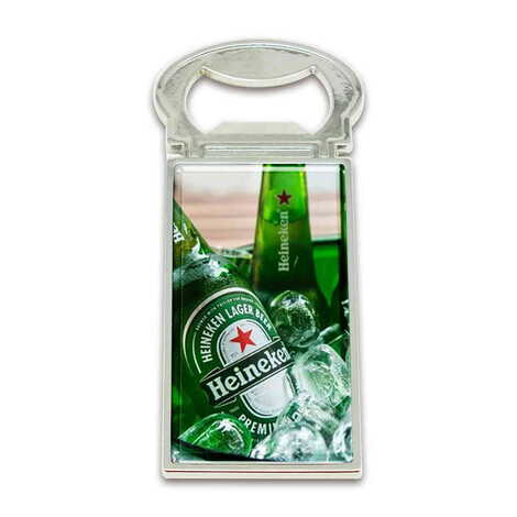 Promotional Metal Rectangle Magnetic Opener 33x90 mm