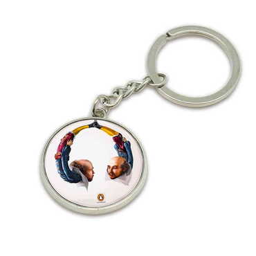 Promotional Metal Round Keychain 35x90 mm - Thumbnail