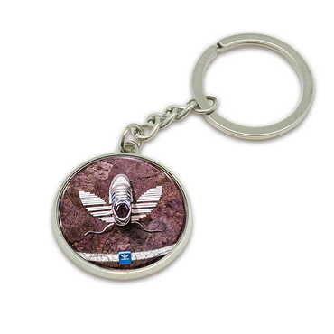 Promotional Metal Round Keychain 35x90 mm - Thumbnail