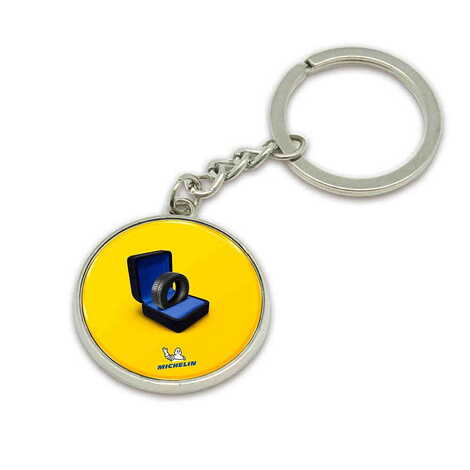 Promotional Metal Round Keychain 35x90 mm