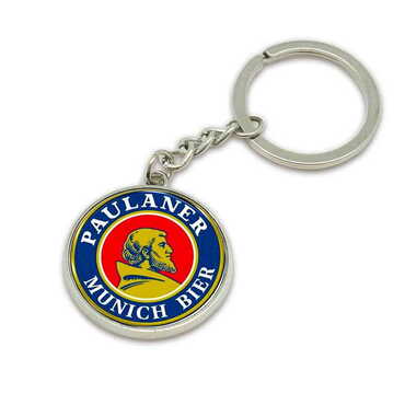 Promotional Metal Round Keychain 35x90 mm - Thumbnail