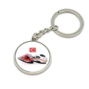 Promotional Metal Round Keychain 35x90 mm - Thumbnail