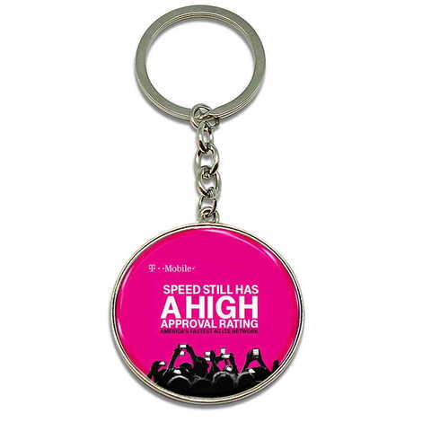 Promotional Metal Round Keychain 40x100 mm