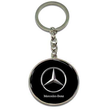 Promotional Metal Round Keychain 40x100 mm - Thumbnail