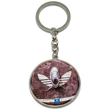 Promotional Metal Round Keychain 40x100 mm - Thumbnail