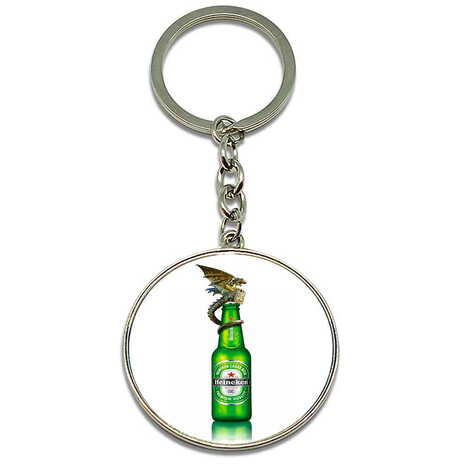 Promotional Metal Round Keychain 40x100 mm