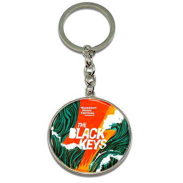 Promotional Metal Round Keychain 40x100 mm - Thumbnail