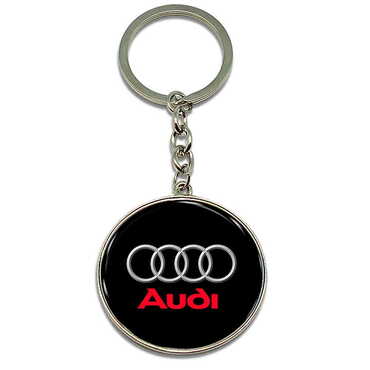 Promotional Metal Round Keychain 40x100 mm - Thumbnail