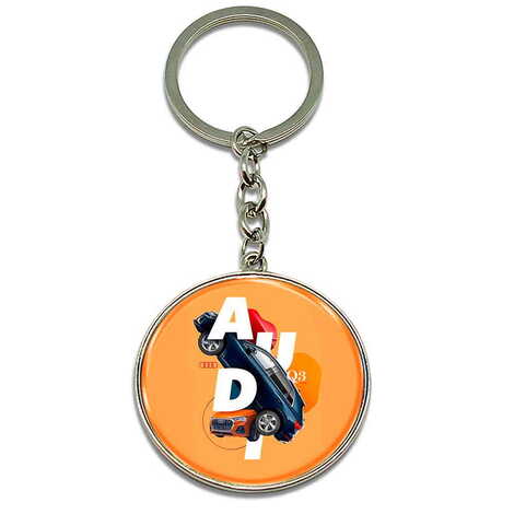 Promotional Metal Round Keychain 40x100 mm