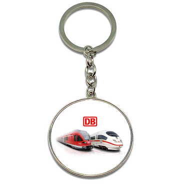 Promotional Metal Round Keychain 40x100 mm - Thumbnail