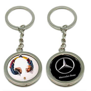 Myros - Promotional Metal Spinner Keychain 38x100 mm