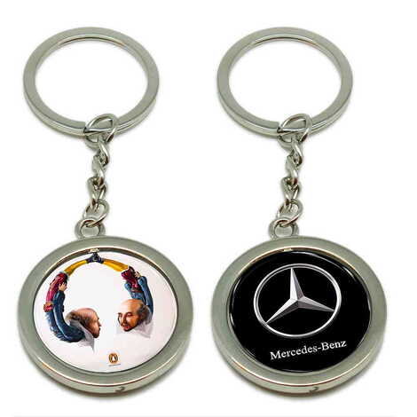 Promotional Metal Spinner Keychain 38x100 mm