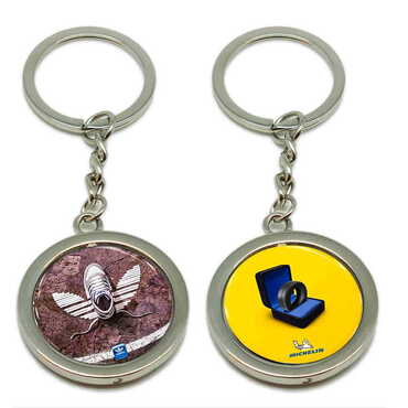 Promotional Metal Spinner Keychain 38x100 mm - Thumbnail