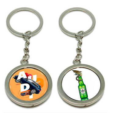 Promotional Metal Spinner Keychain 38x100 mm - Thumbnail