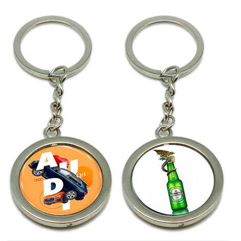 Promotional Metal Spinner Keychain 38x100 mm