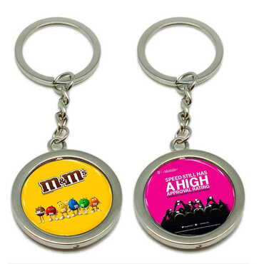 Promotional Metal Spinner Keychain 38x100 mm - Thumbnail