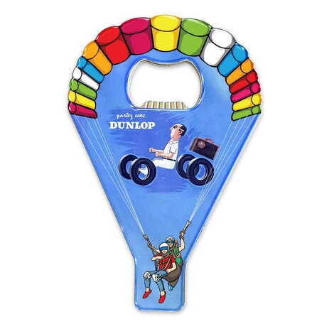 Promotional Parachute Shaped Metal Magnetic Opener 113x75 mm