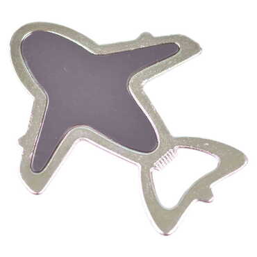 Promotional Plane Shaped Metal Magnetic Bottle Opener 105x89 mm - Thumbnail