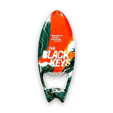 Promotional Surf Board Shaped Metal Magnetic Bottle Opener 128x45 mm - Thumbnail