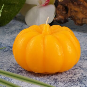 Pumpkin Shaped Candle 4,5X4,5 Cm - 1